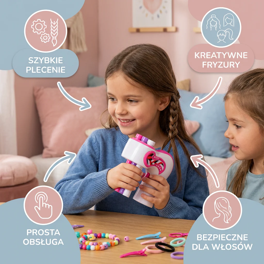 Automatyczna Maszyna do Plecenia Włosów dla Dzieci – Łatwe Narzędzie do Stylizacji Włosów DIY - Image 3