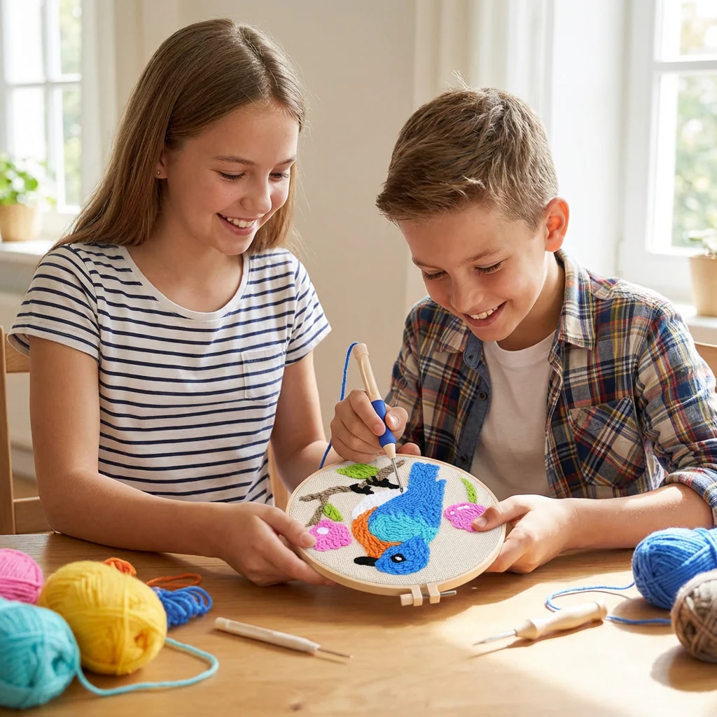 DIY Zestaw do Haftu z Igłą – Zestaw dla Początkujących z Pięknymi Wzorami - Image 18