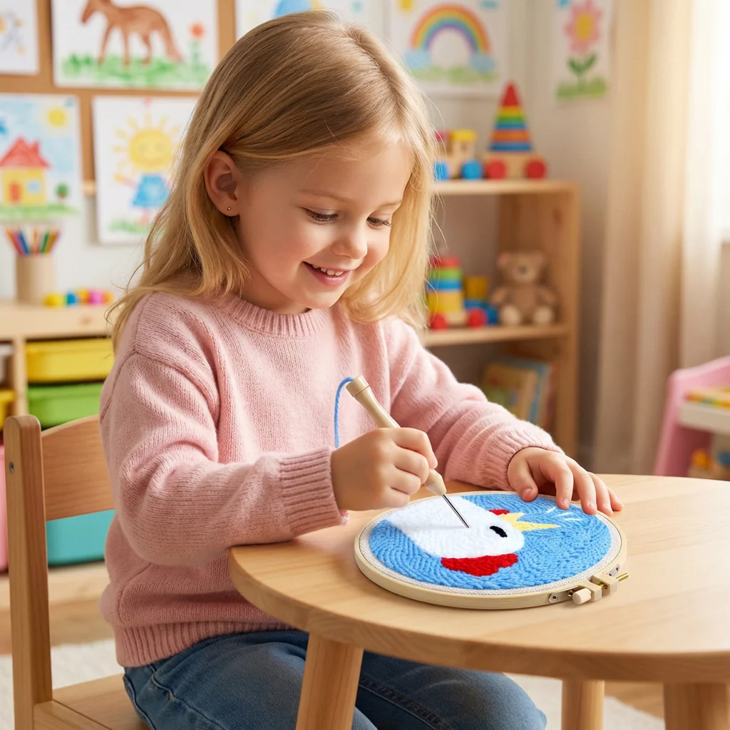 DIY Zestaw do Haftu z Igłą – Zestaw dla Początkujących z Pięknymi Wzorami - Image 8