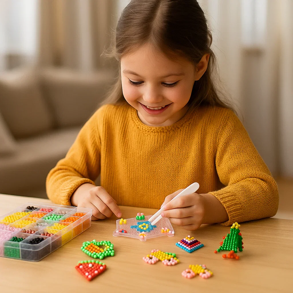 Diy zestaw do tworzenia koralików wodnych dla dzieci | Kreatywna zabawka edukacyjna do tworzenia kolorowych kształtów i wzorów 3D - Image 3