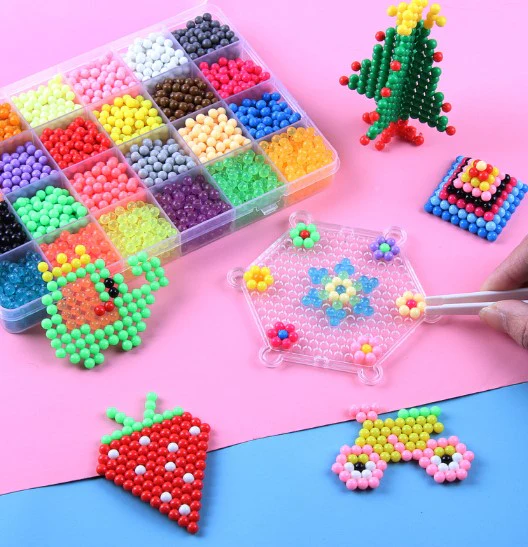 Diy zestaw do tworzenia koralików wodnych dla dzieci | Kreatywna zabawka edukacyjna do tworzenia kolorowych kształtów i wzorów 3D - Image 4