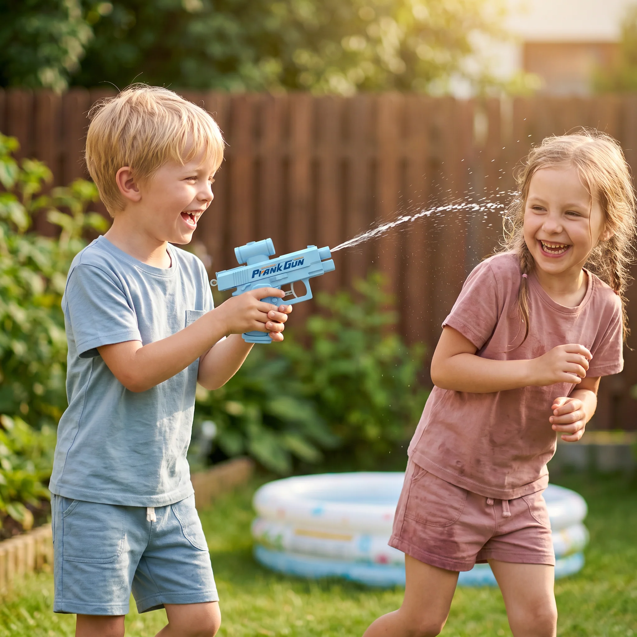 Dwustronny pistolet na wodę dla dzieci – mini zabawka do wodnej zabawy - Image 2