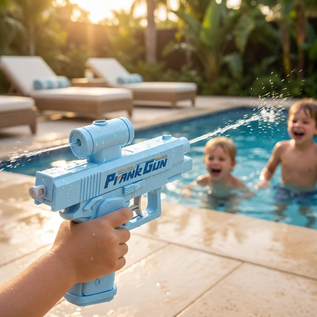 Dwustronny pistolet na wodę dla dzieci – mini zabawka do wodnej zabawy - Image 7