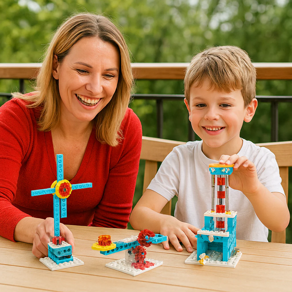 Edukacyjny zestaw klocków 3w1 nauka i technika - Image 15