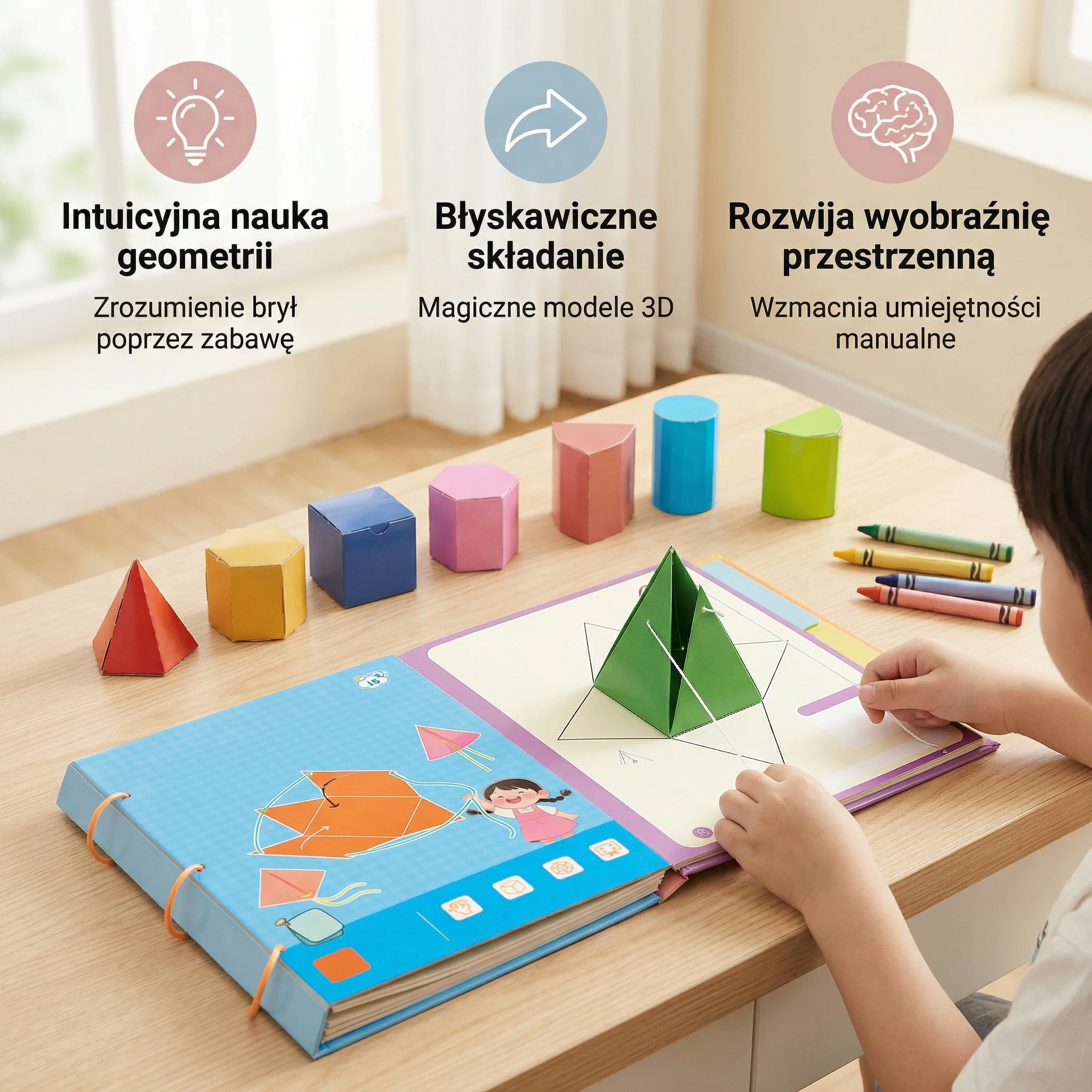 Genialna książka do nauki geometrii dla dzieci - Image 2