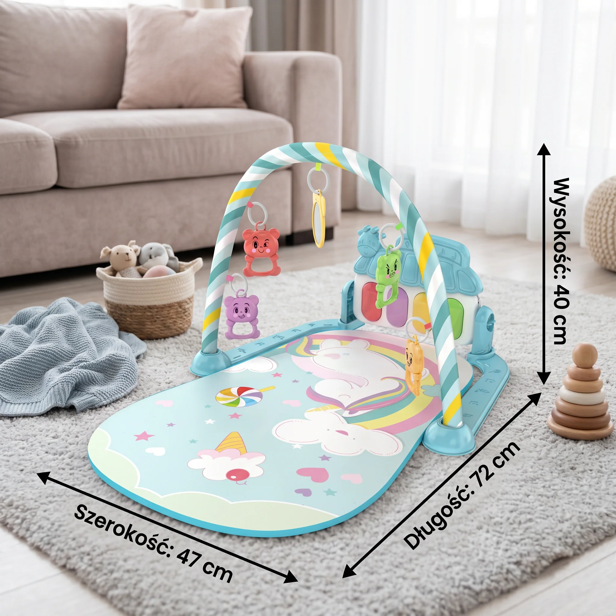 Interaktywne Baby-Pedal-Piano – Zabawka wspomagająca motorykę i sensorykę - Image 6