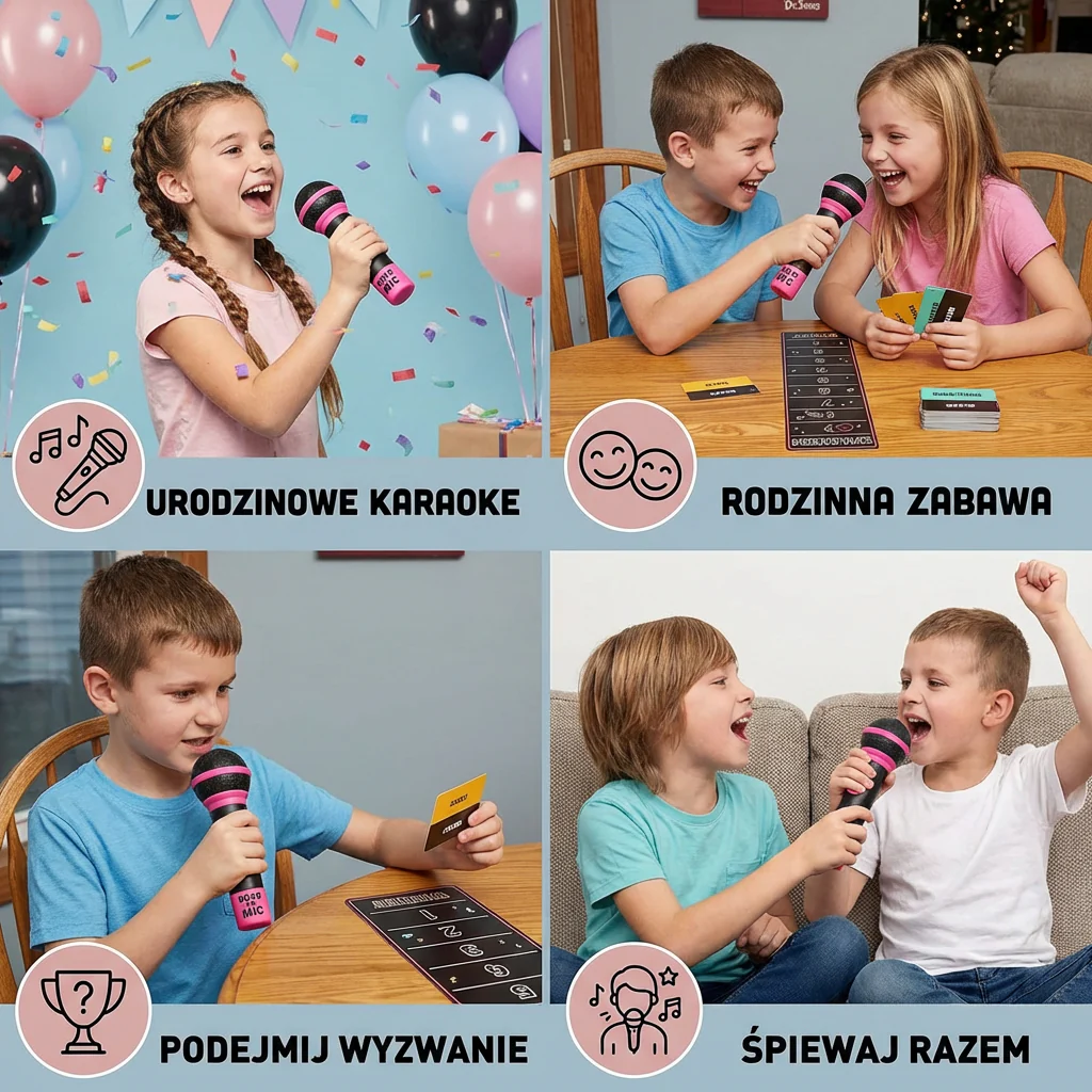 Karaoke Party Gra z Mikrofonem – Zabawa dla Rodziny i Przyjaciół - Image 4
