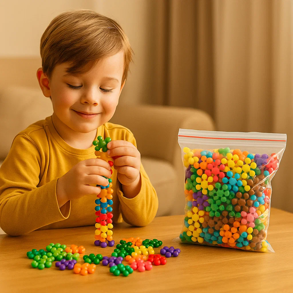 Klocki konstrukcyjne w kształcie płatka śniegu dla dzieci | Kreatywne puzzle 3D dla zabawy edukacyjnej i umiejętności motorycznych - Image 6
