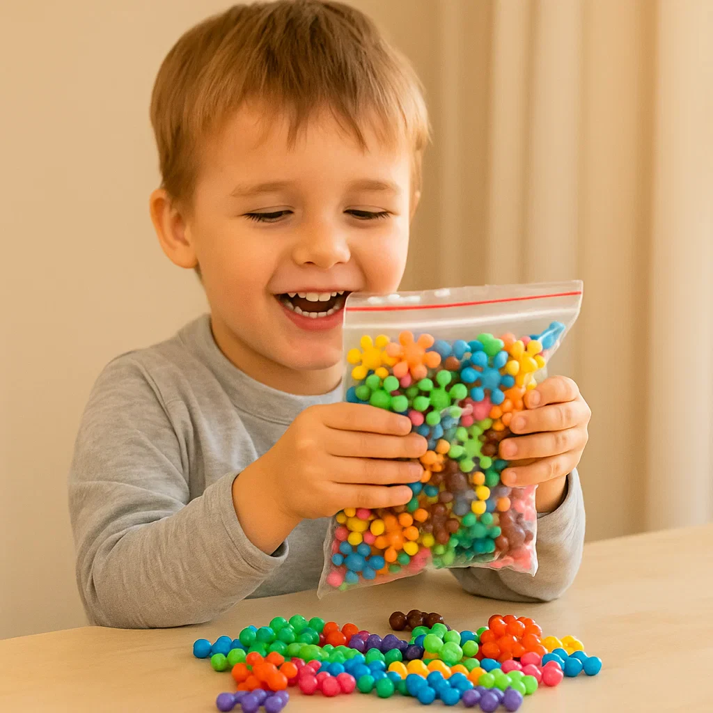 Klocki konstrukcyjne w kształcie płatka śniegu dla dzieci | Kreatywne puzzle 3D dla zabawy edukacyjnej i umiejętności motorycznych - Image 8