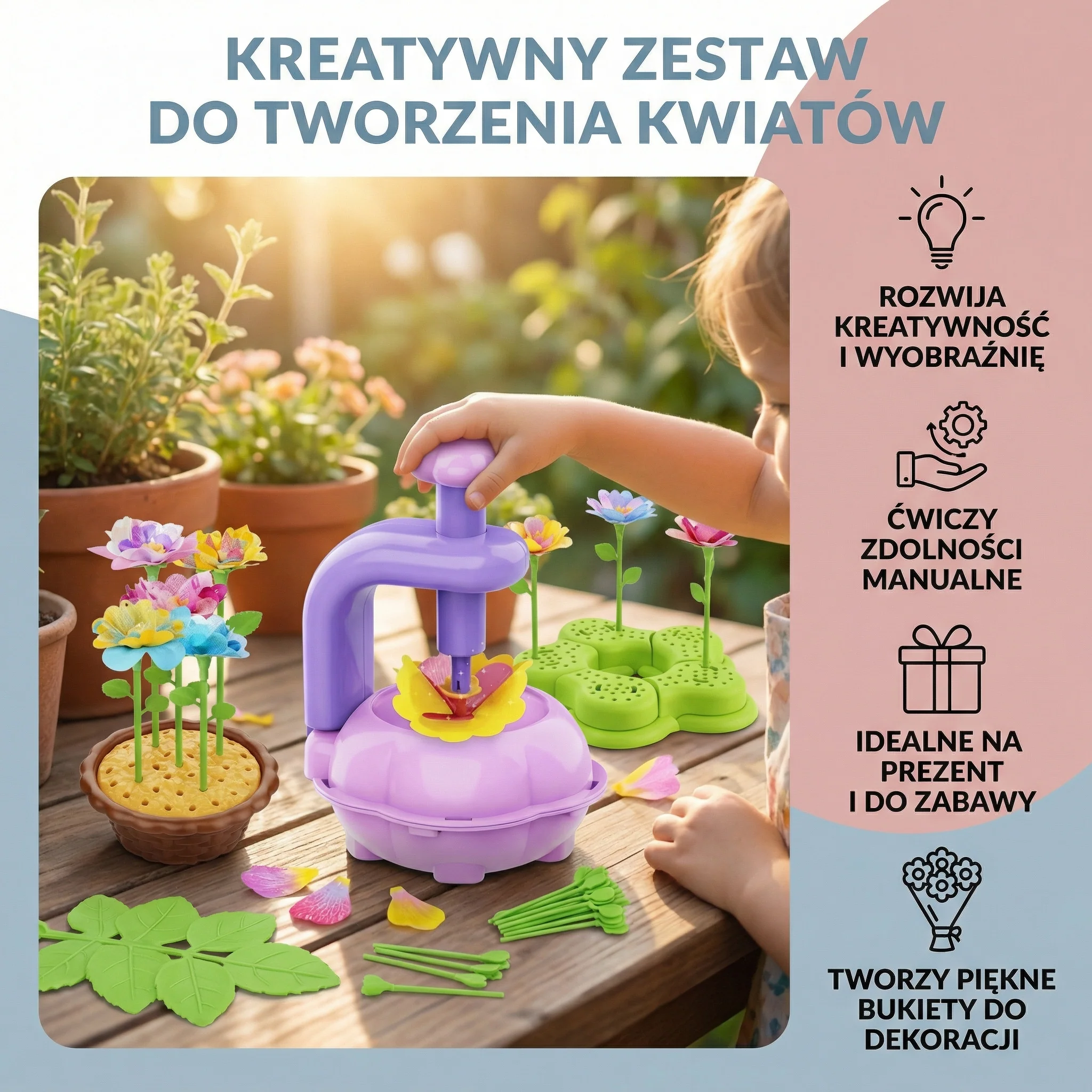 Kreatywny zestaw do tworzenia kwiatów - Image 2