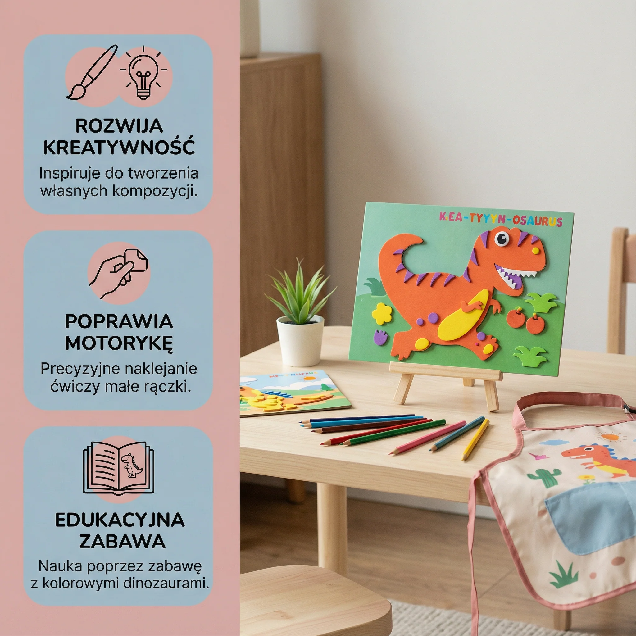 Kreatywny zestaw naklejek do zabawy dla dzieci - Image 2