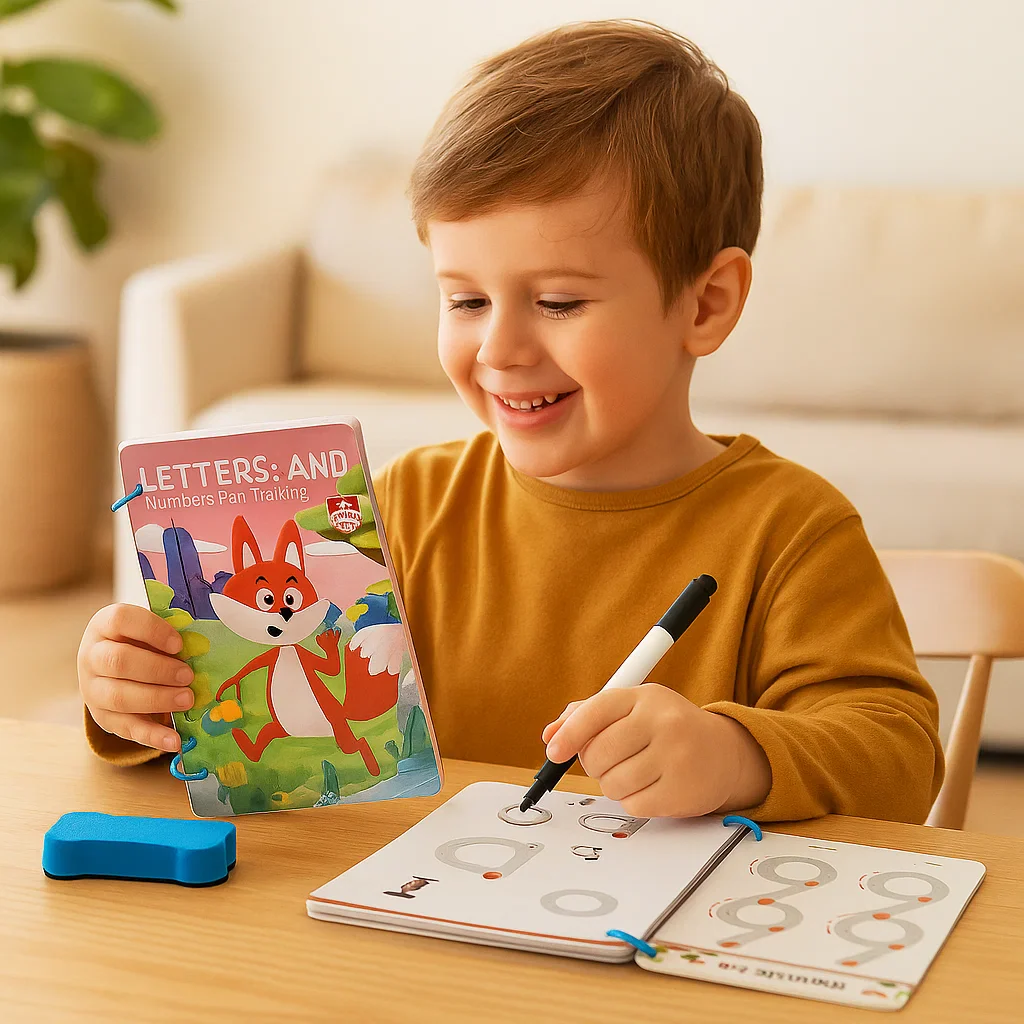 Książka do treningu kontrolowania pióra dla dzieci ⎜ Wielokrotnego użytku ćwiczenia rysowania w celu poprawy koncentracji i koordynacji ręka-oko. - Image 3