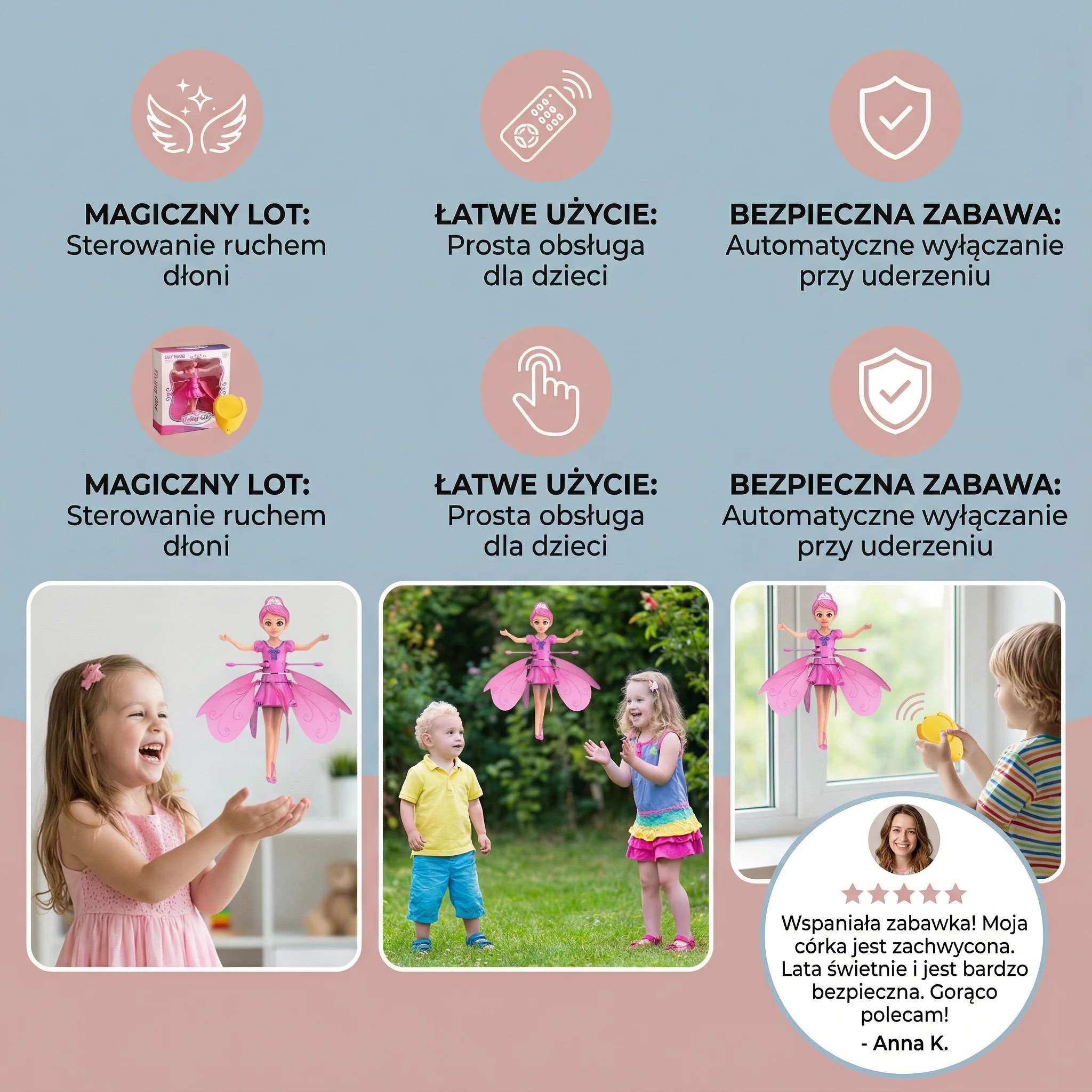 Latająca bajkowa wróżka zabawka - Image 3