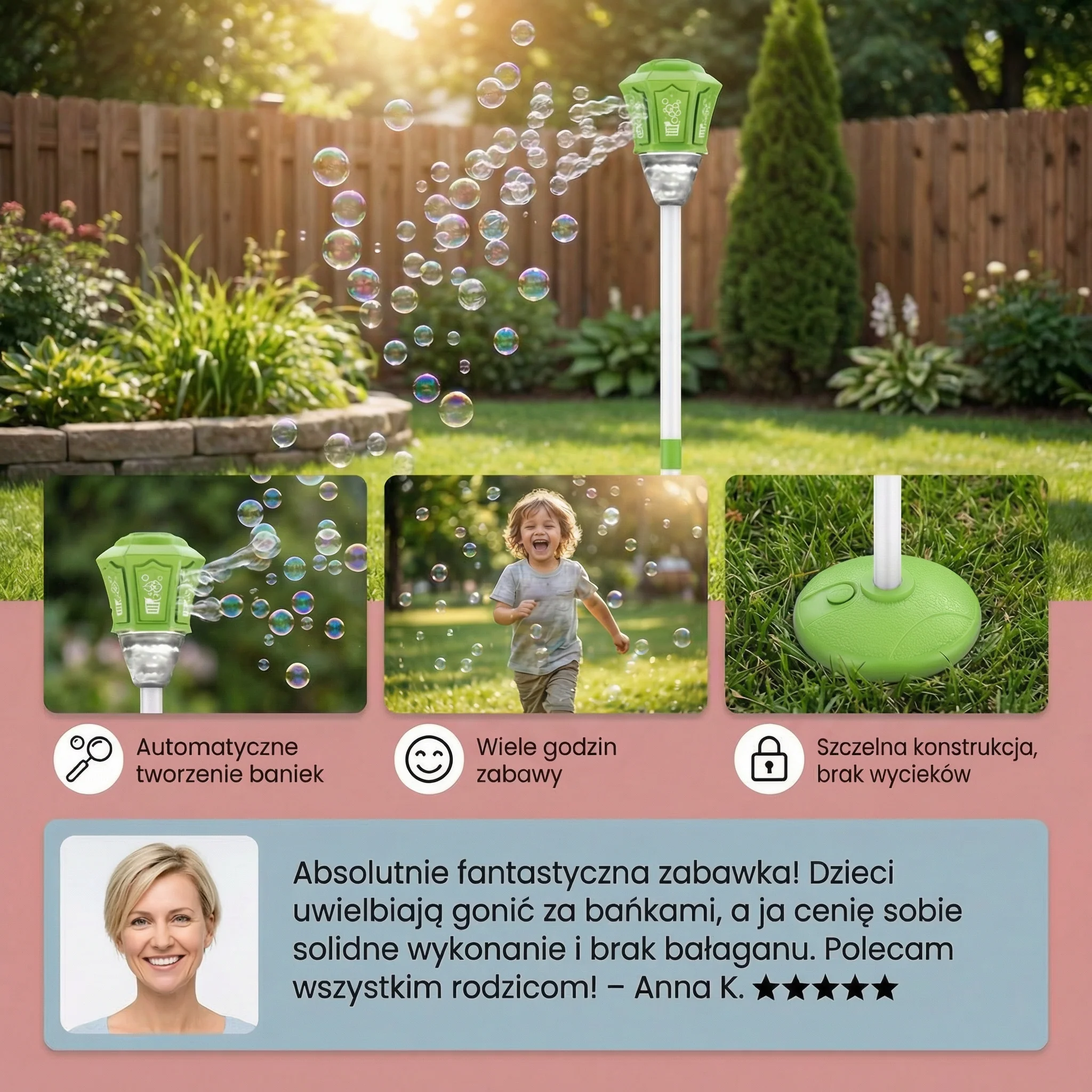 Latarnia Bąbelkowa dla Dzieci – Automatyczna Lampa Bąbelkowa - Image 3