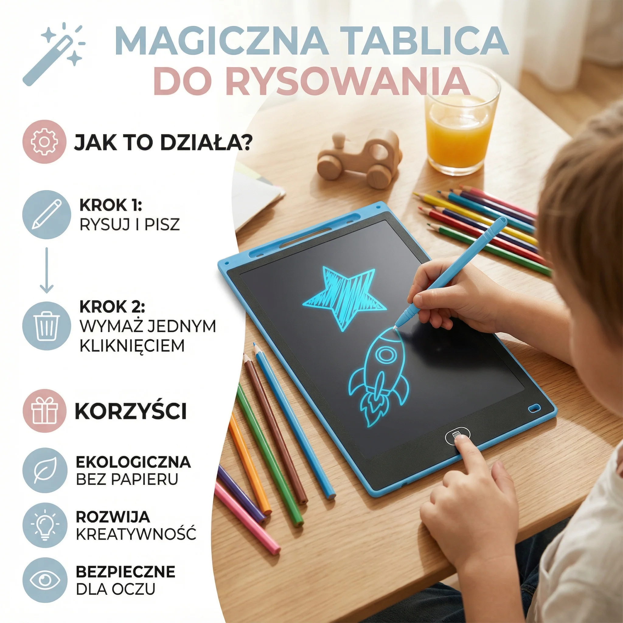 Magiczna tablica do rysowania dla dzieci - Image 2