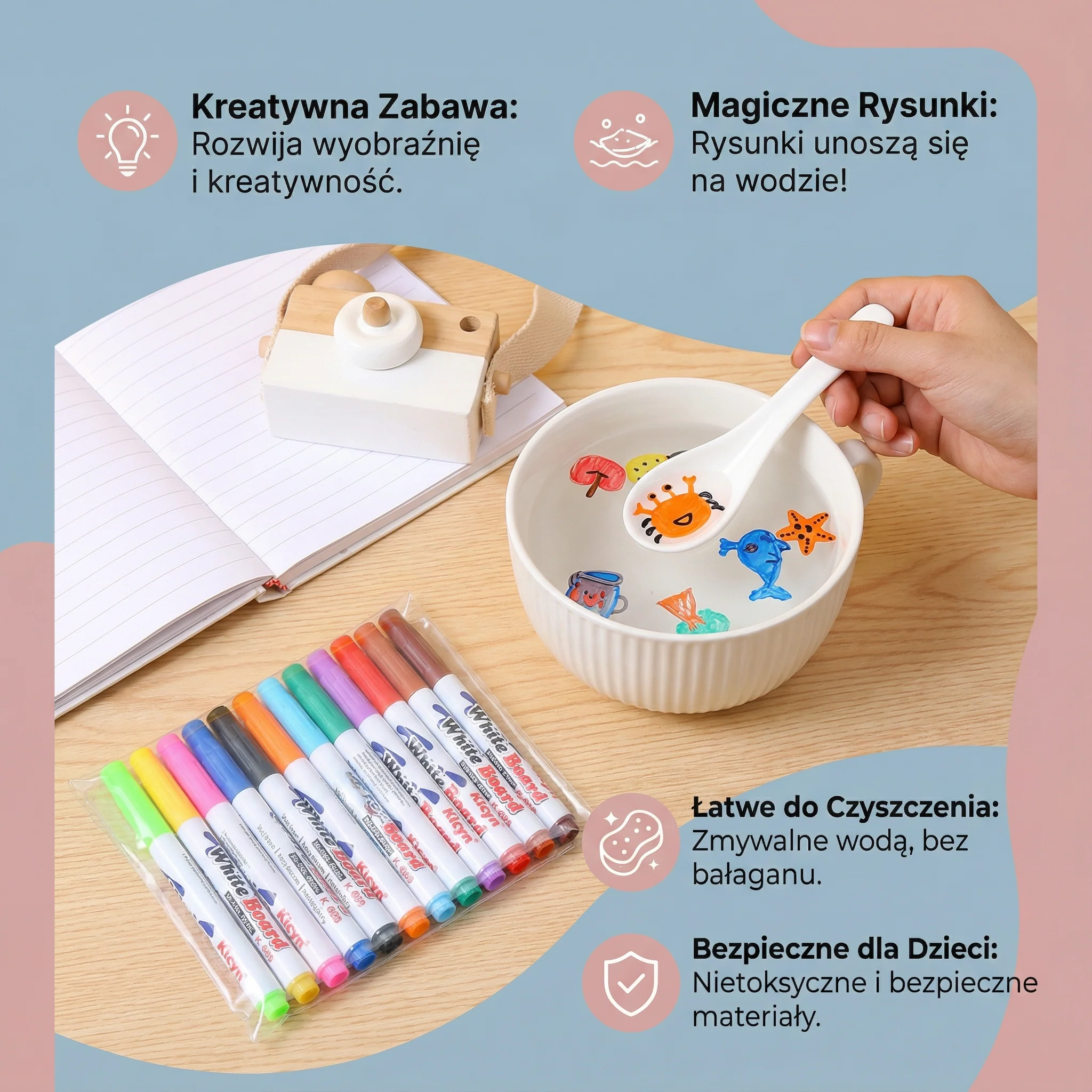 Magiczne długopisy do pływających rysunków (12 sztuk) - Image 2