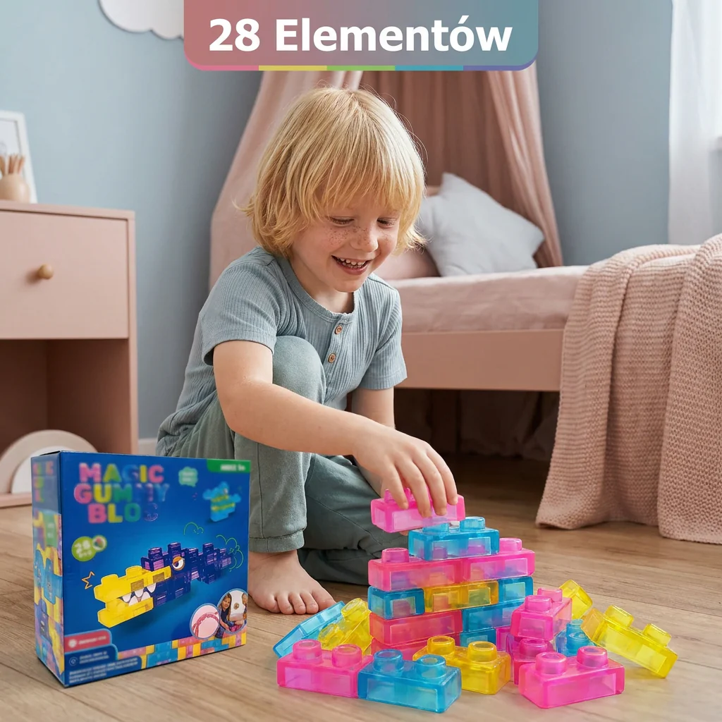 Magiczne Gumowe Klocki – Miękkie Klocki Konstrukcyjne Dla Dzieci - Image 7