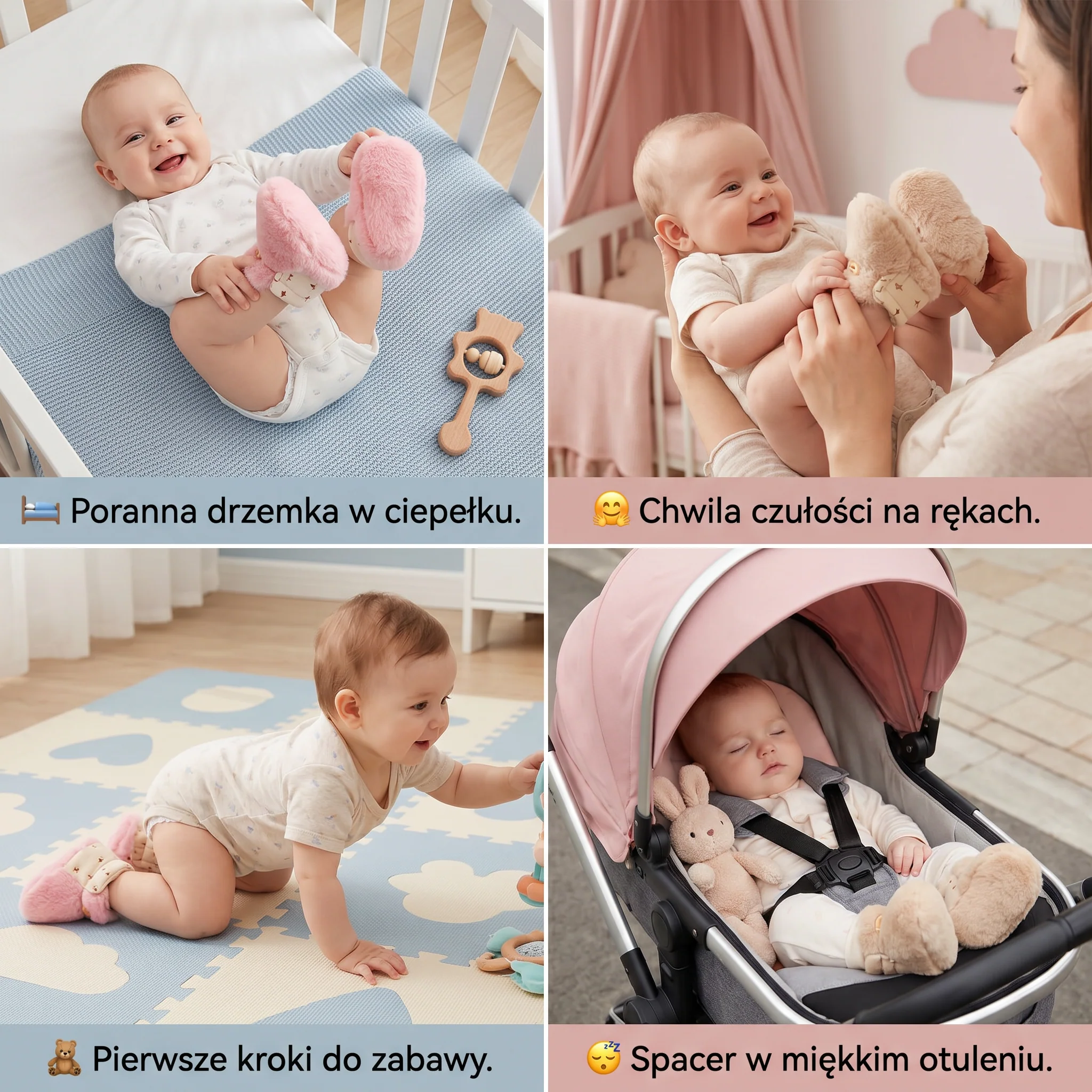 Miękkie skarpetkowe buciki dla niemowląt - Image 4