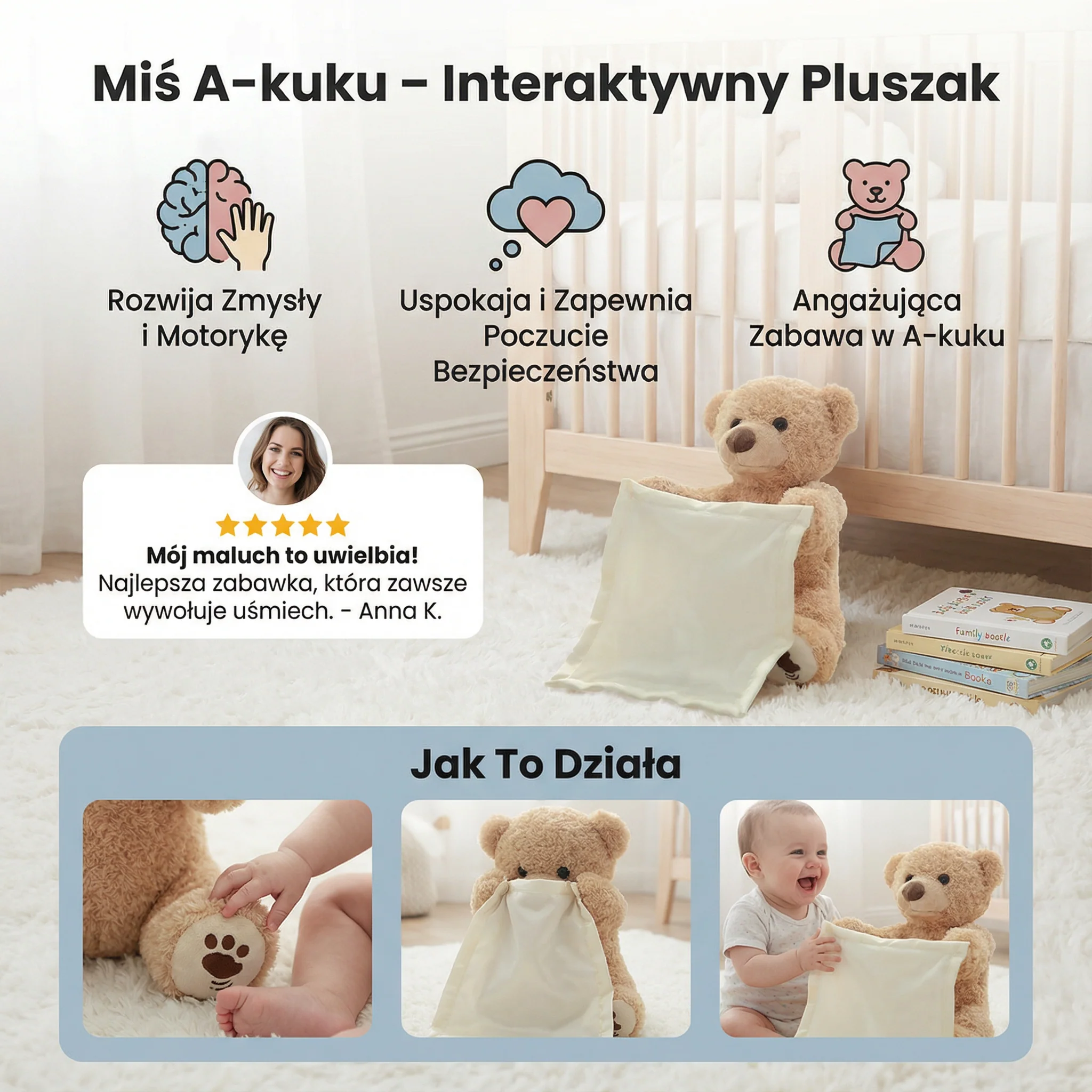 Miś A-kuku – Interaktywny Pluszak - Image 3