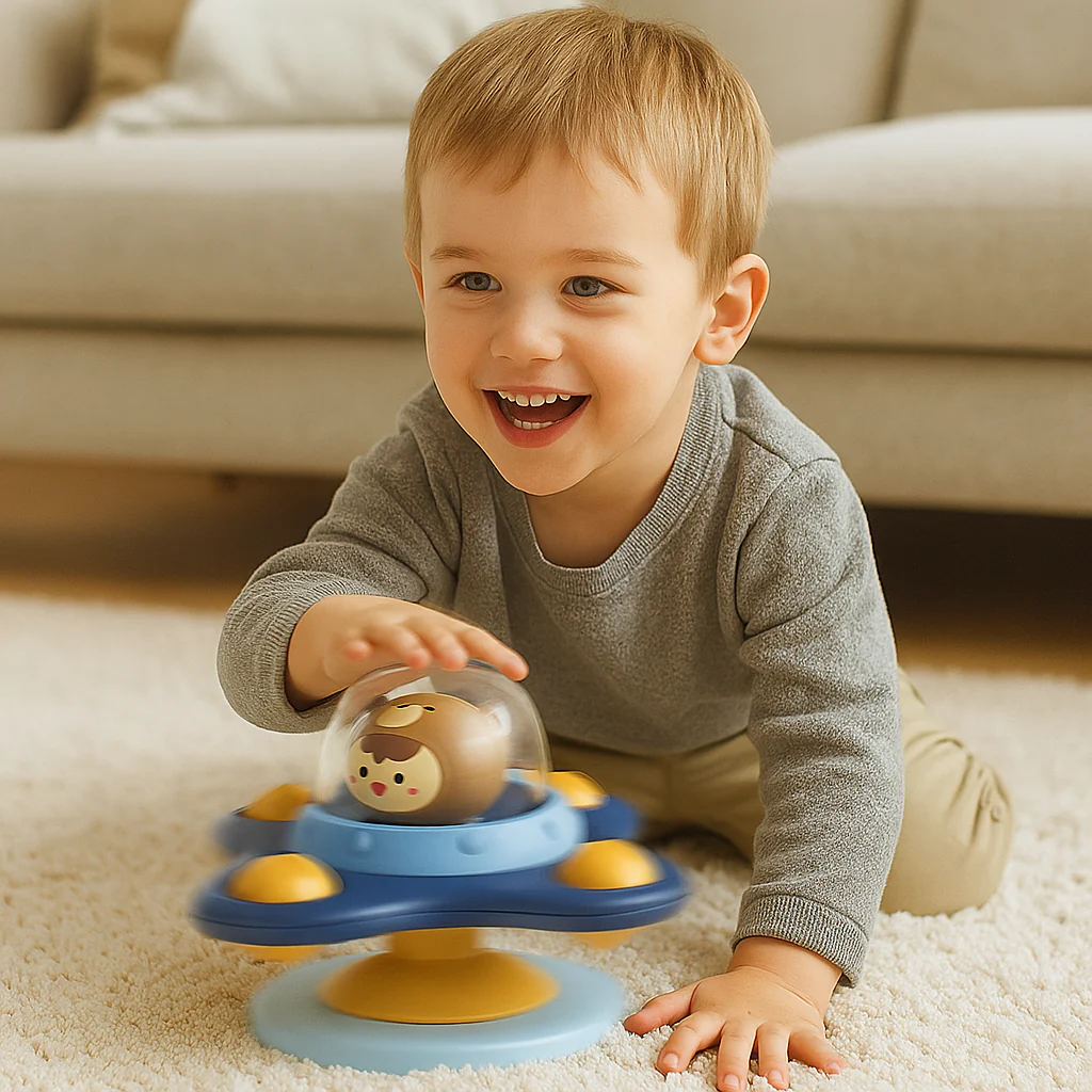 Montessori wirujący spinner z przyssawką – obrotowa zabawka edukacyjna - Image 10