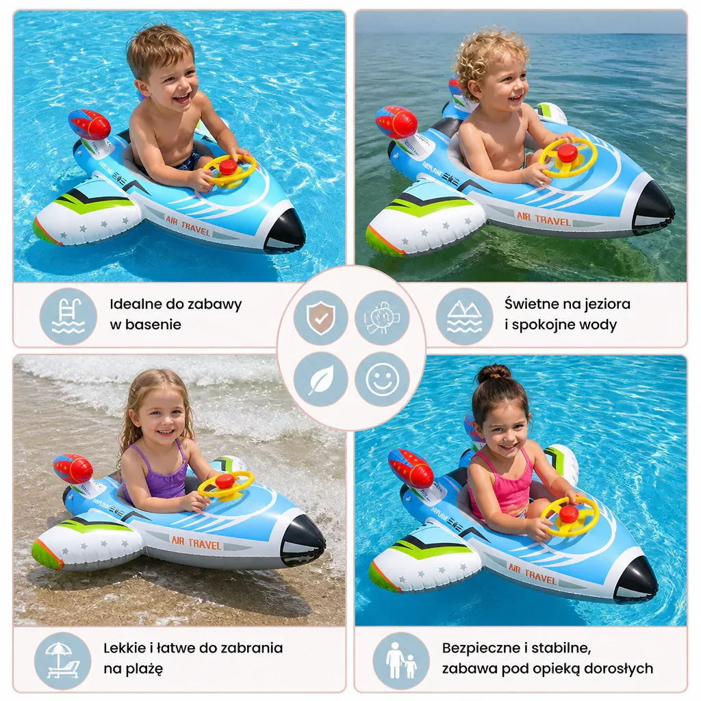 Nadmuchiwany Jet Fighter Pool Float z Siedzeniem i Stosunkiem - Image 4