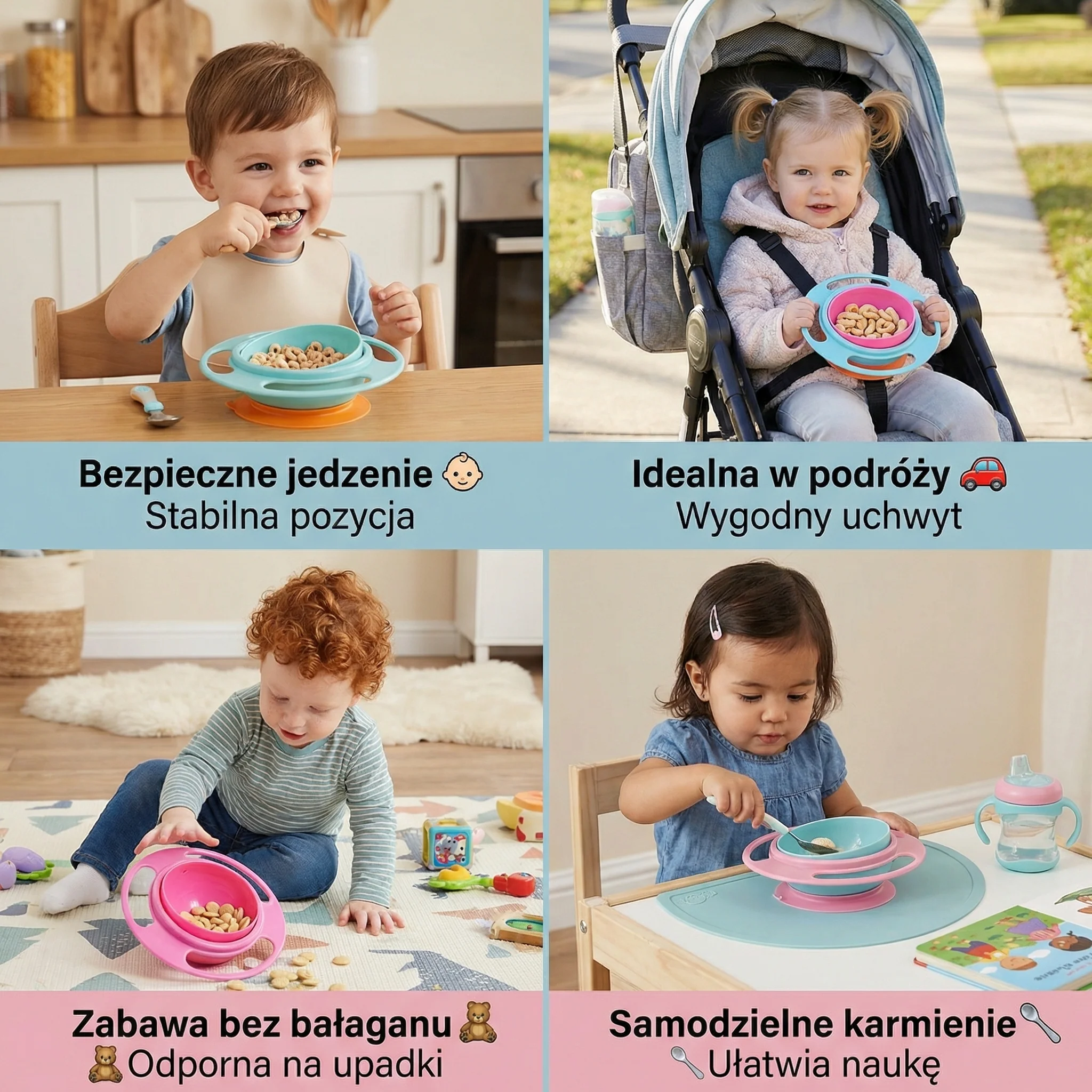Nieprzeciekająca miseczka dla dziecka – jedzenie bez bałaganu - Image 4