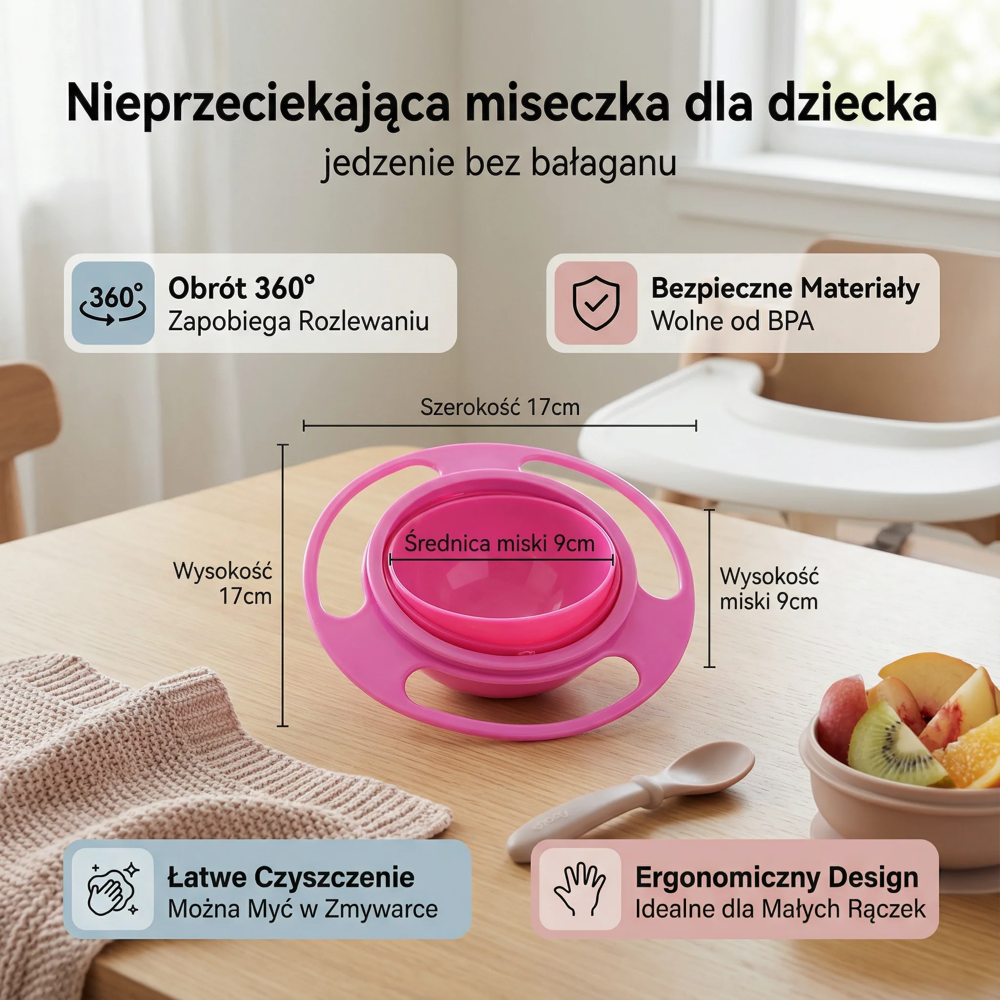 Nieprzeciekająca miseczka dla dziecka – jedzenie bez bałaganu - Image 5