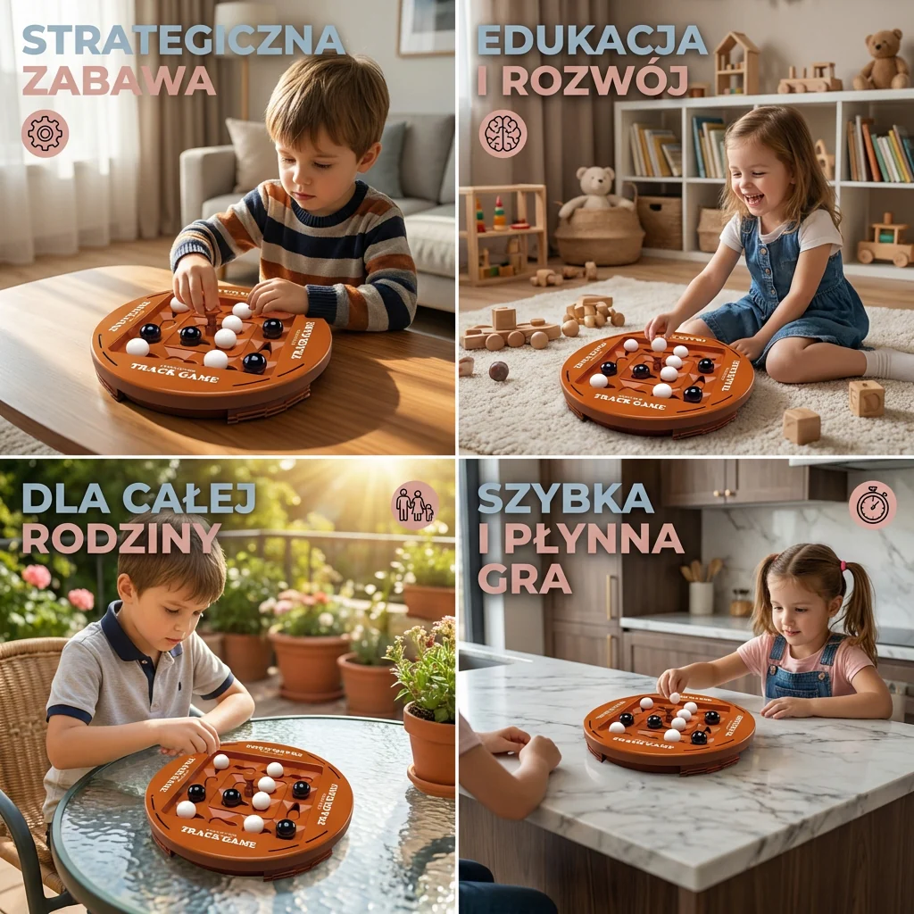 Obrotowa gra logiczna Cztery w rzędzie – strategiczna i edukacyjna gra dla dzieci i całej rodziny - Image 4