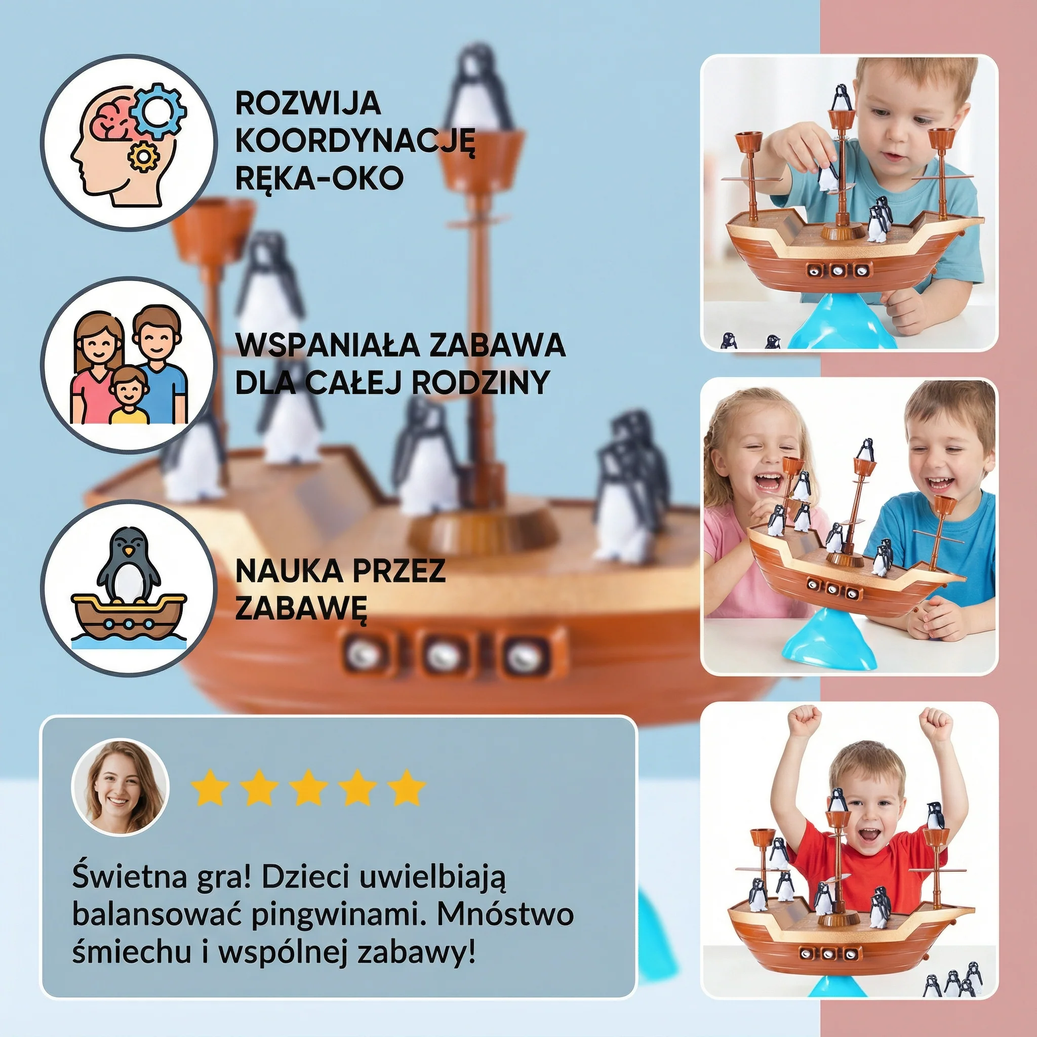 Pingwinia Piracka Gra Balansująca - Image 3