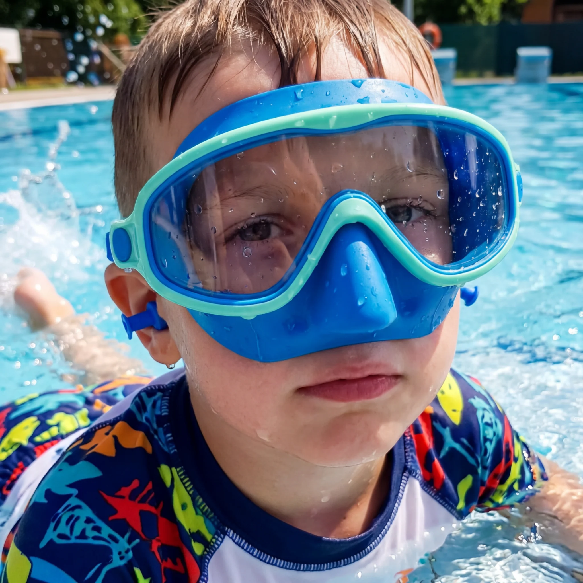 Praktyczne Okulary Pływackie dla Dzieci – Powłoka Anti-Fog, Stabilne Dopasowanie i Wygodne Noszenie - Image 12