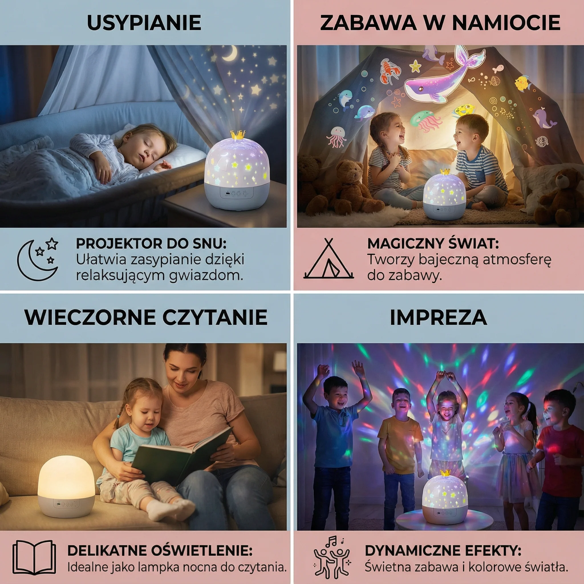 Projektor Nocnego Nieba ⎜ Magiczna Lampa LED z Efektami - Image 4