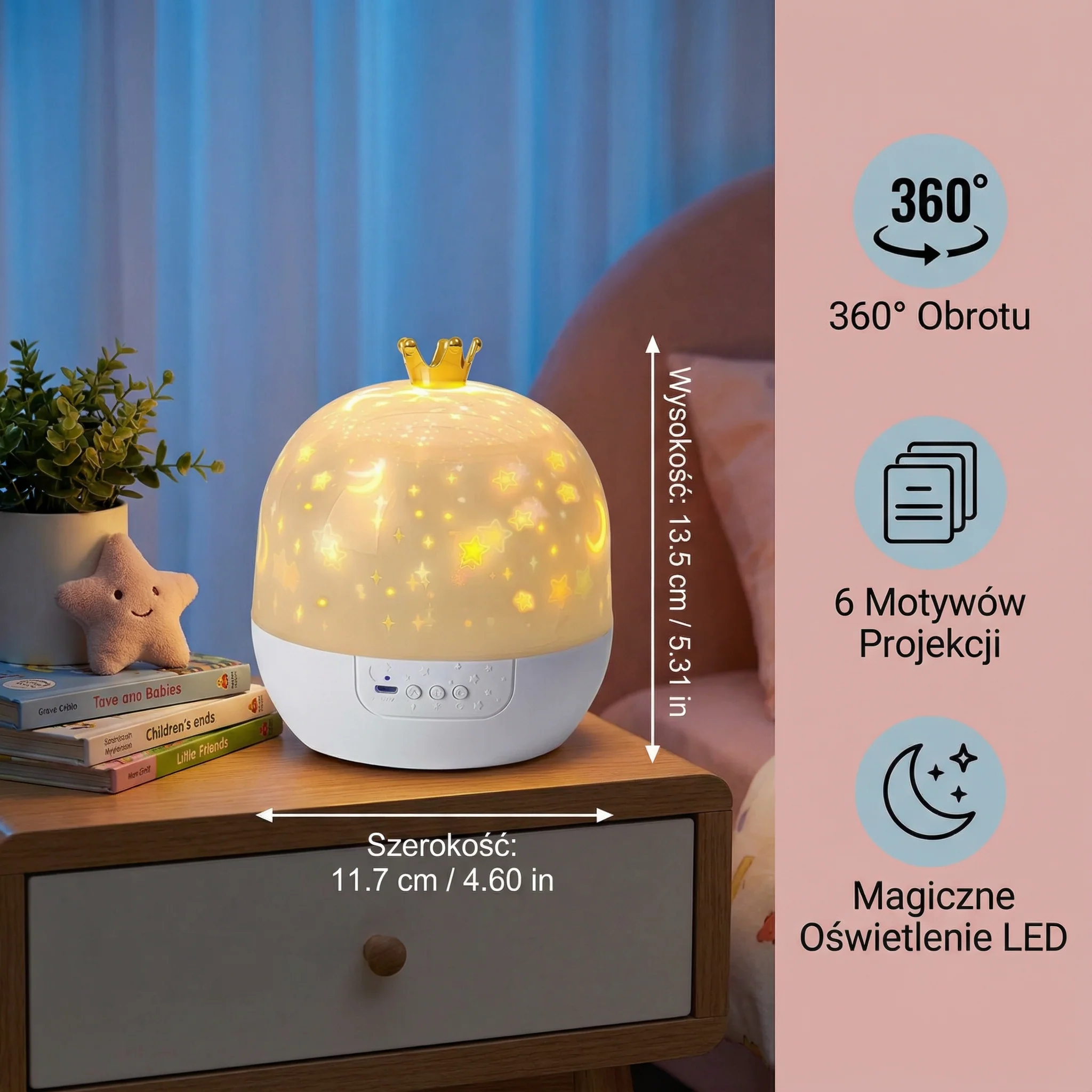 Projektor Nocnego Nieba ⎜ Magiczna Lampa LED z Efektami - Image 5
