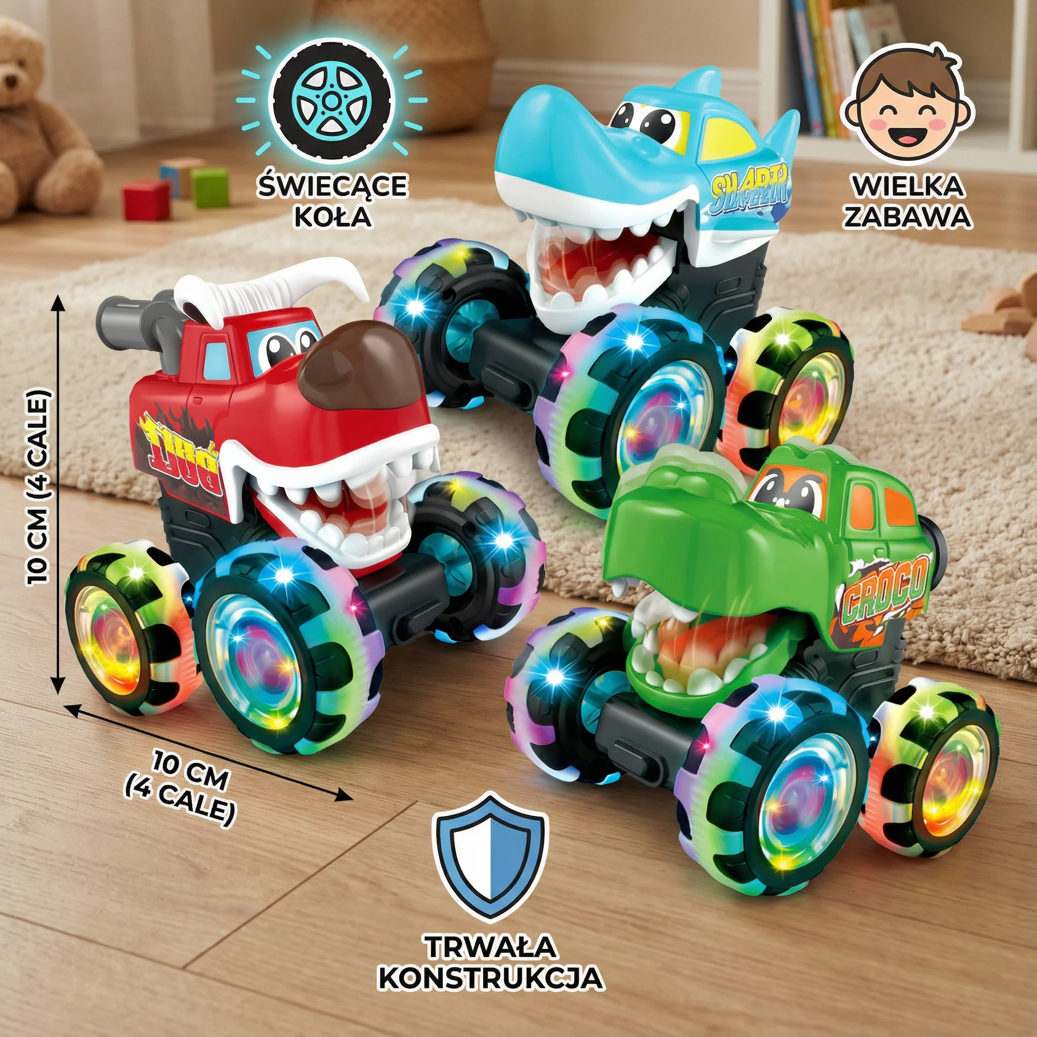Świecące samochodziki Monster Truck - Image 5