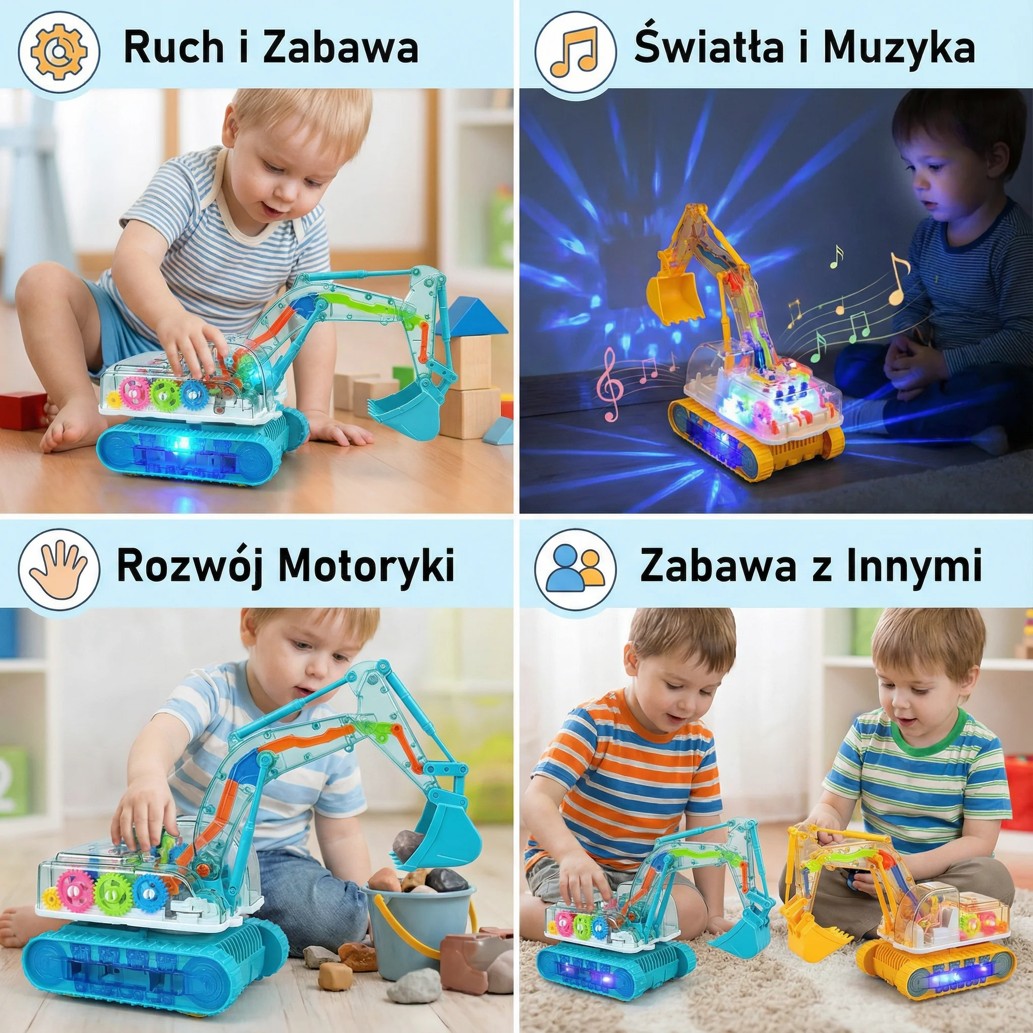 Tańcząca i świecąca koparka muzyczna - Image 4
