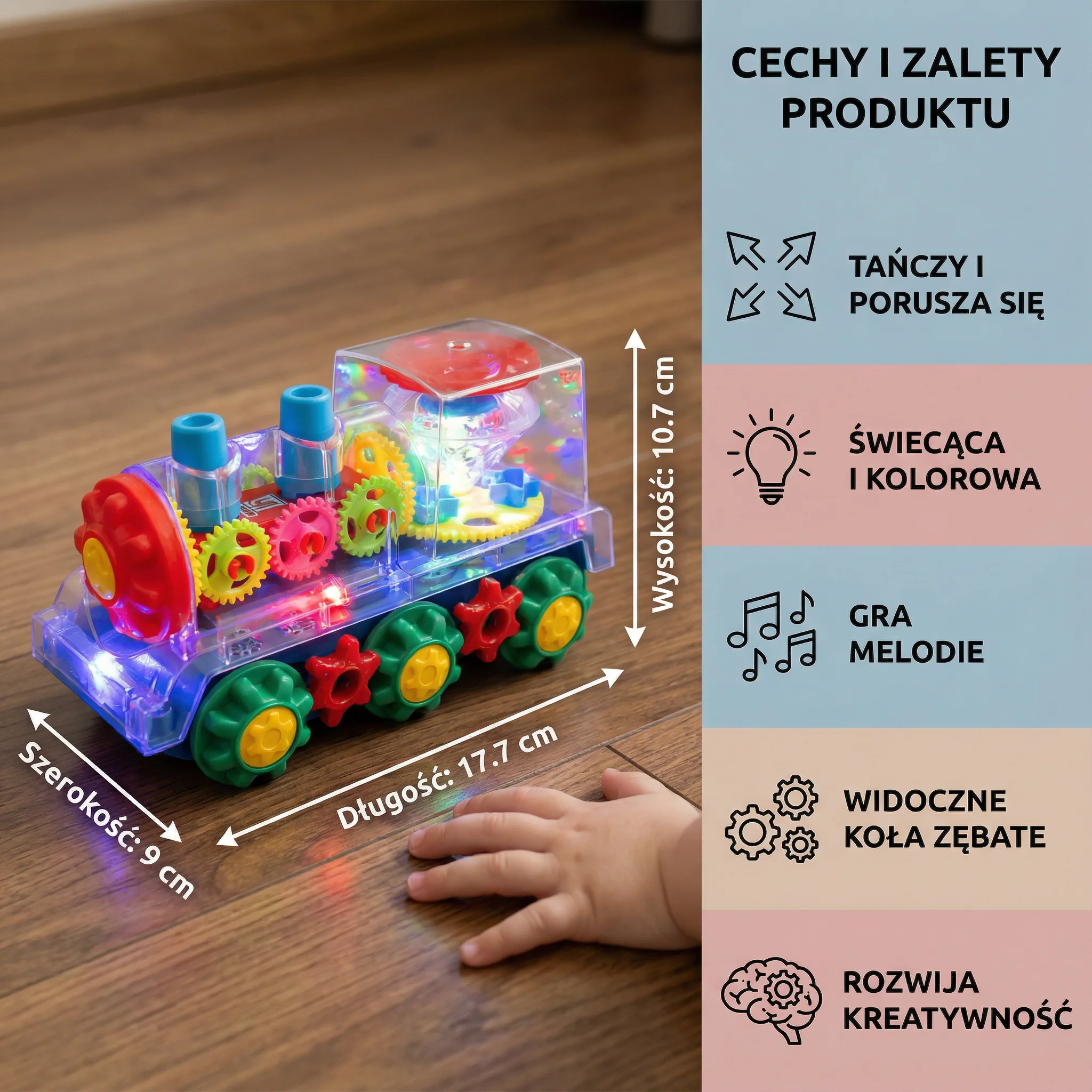 Tańcząca i świecąca lokomotywa muzyczna - Image 5