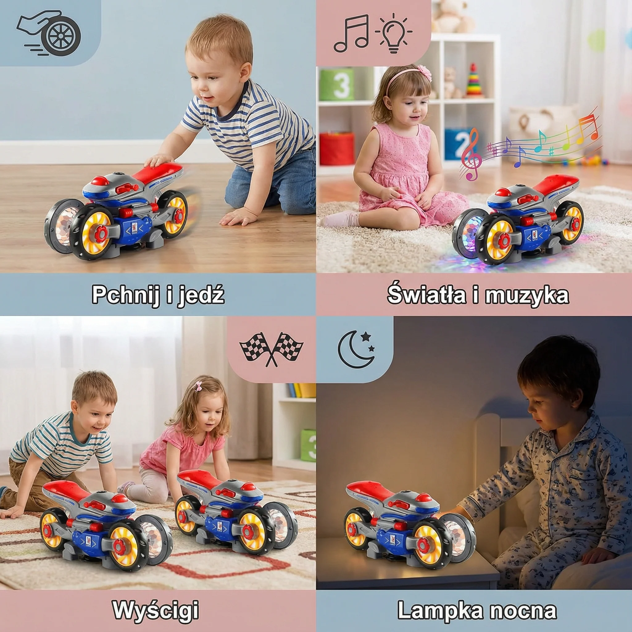 Tańczący motocykl ze światłami i muzyką - Image 4