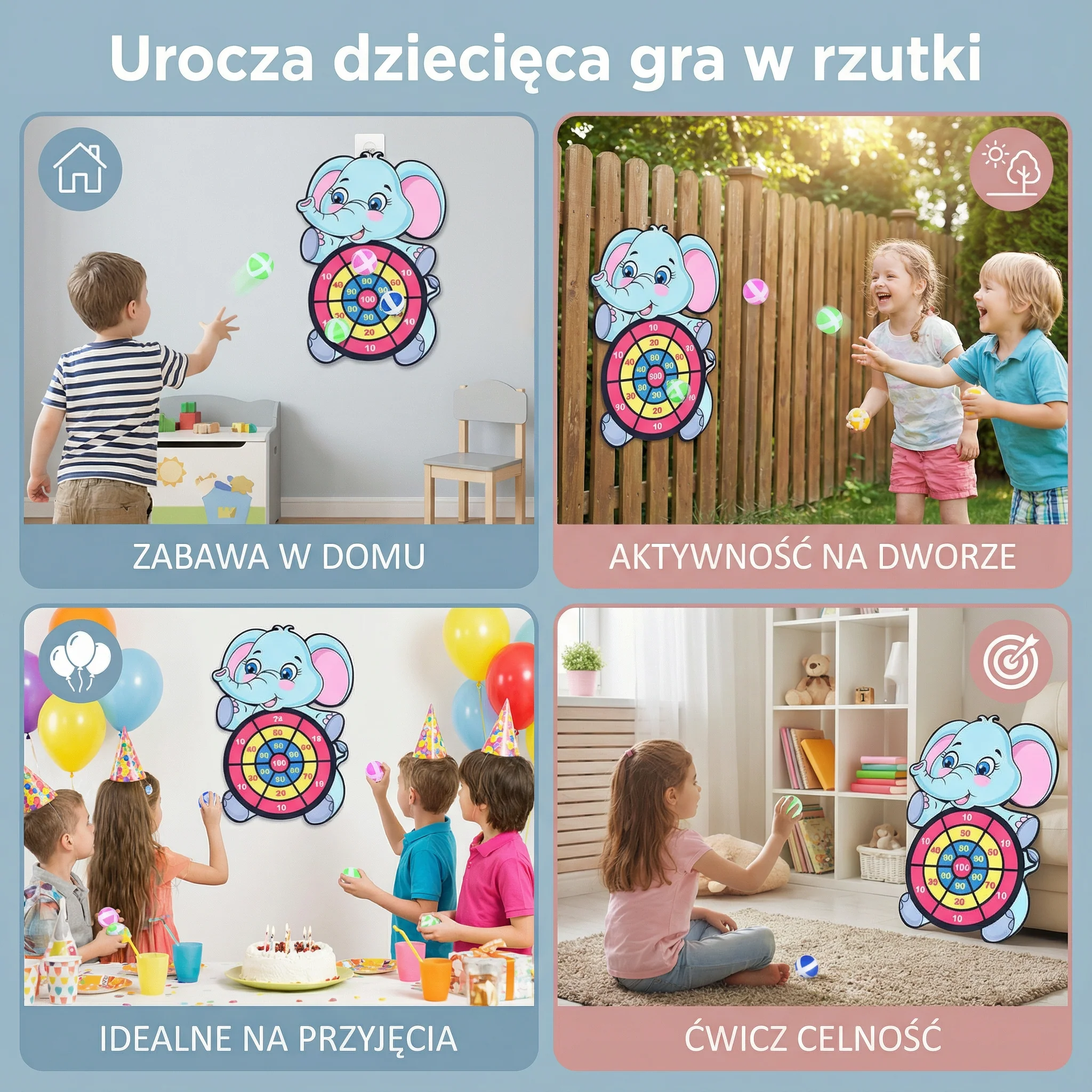 Urocza dziecięca gra w rzutki - Image 4