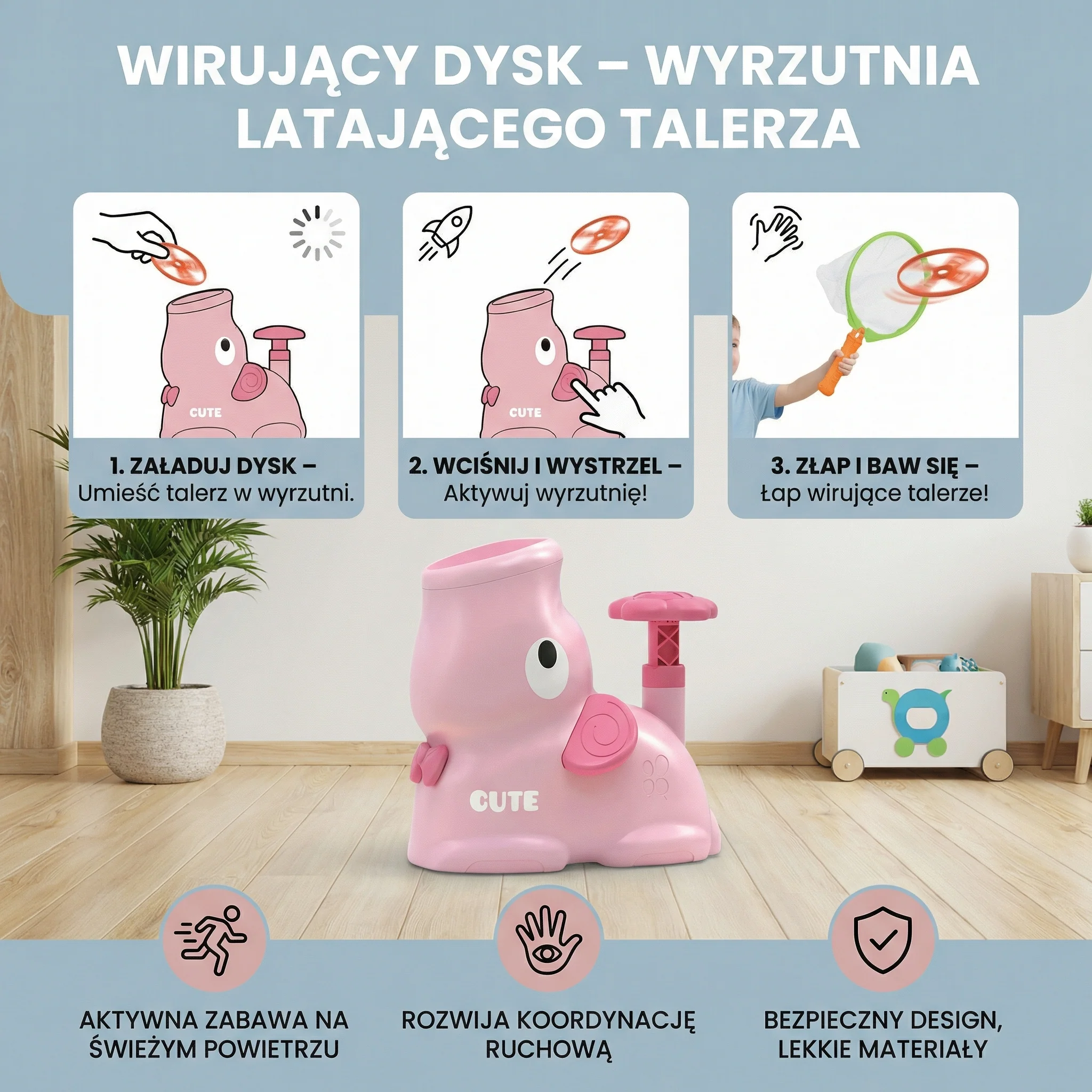 Wirujący Dysk – Wyrzutnia Latającego Talerza - Image 2