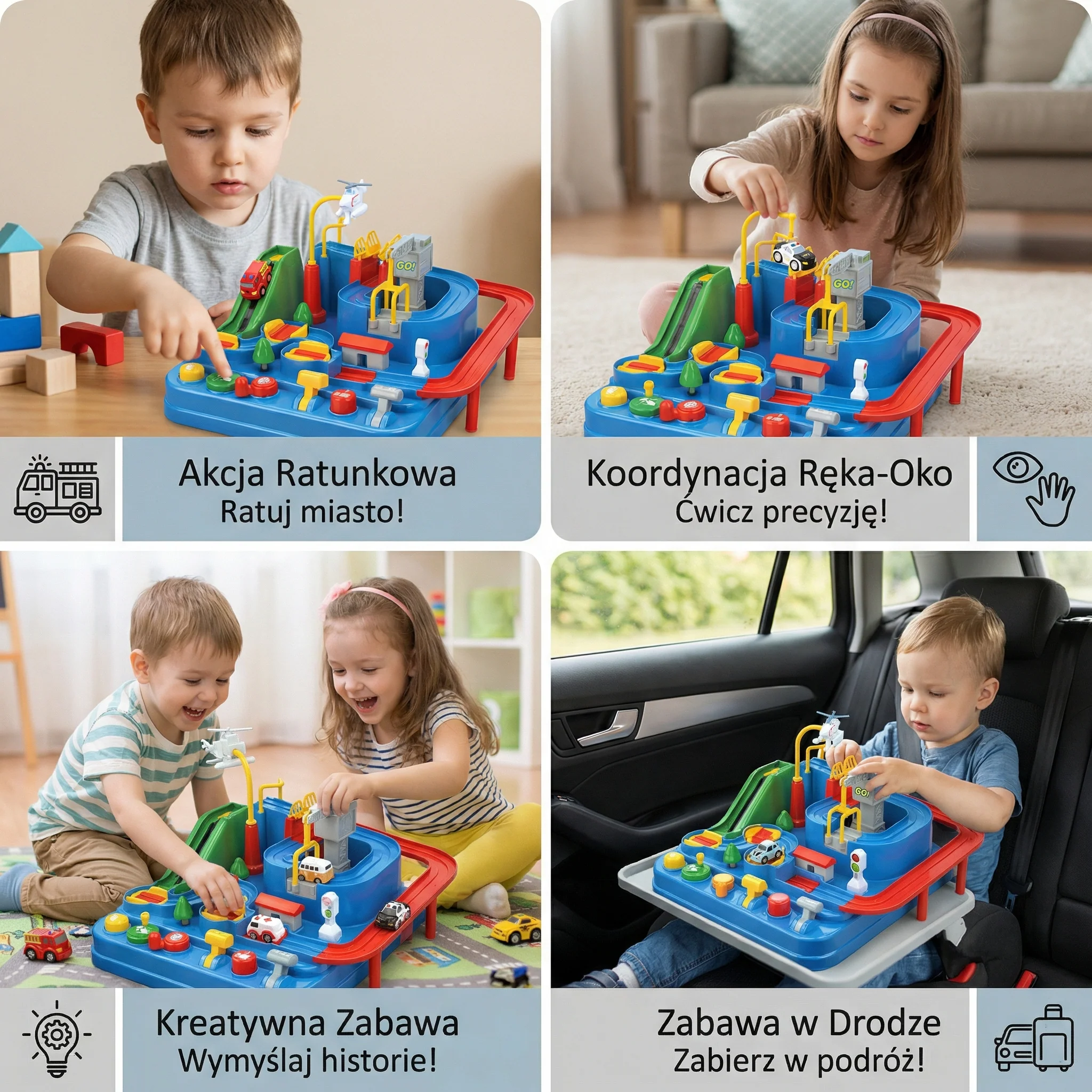Zabawka przygodowa dla dzieci | Interaktywna gra dla koordynacji ręka - oko i kreatywnej zabawy na drodze - Image 3