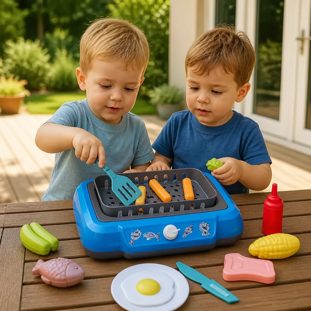 Zestaw do Gry w Grillowanie dla Dzieci z Zabawkami Jedzeniowymi i Akcesoriami - Image 6