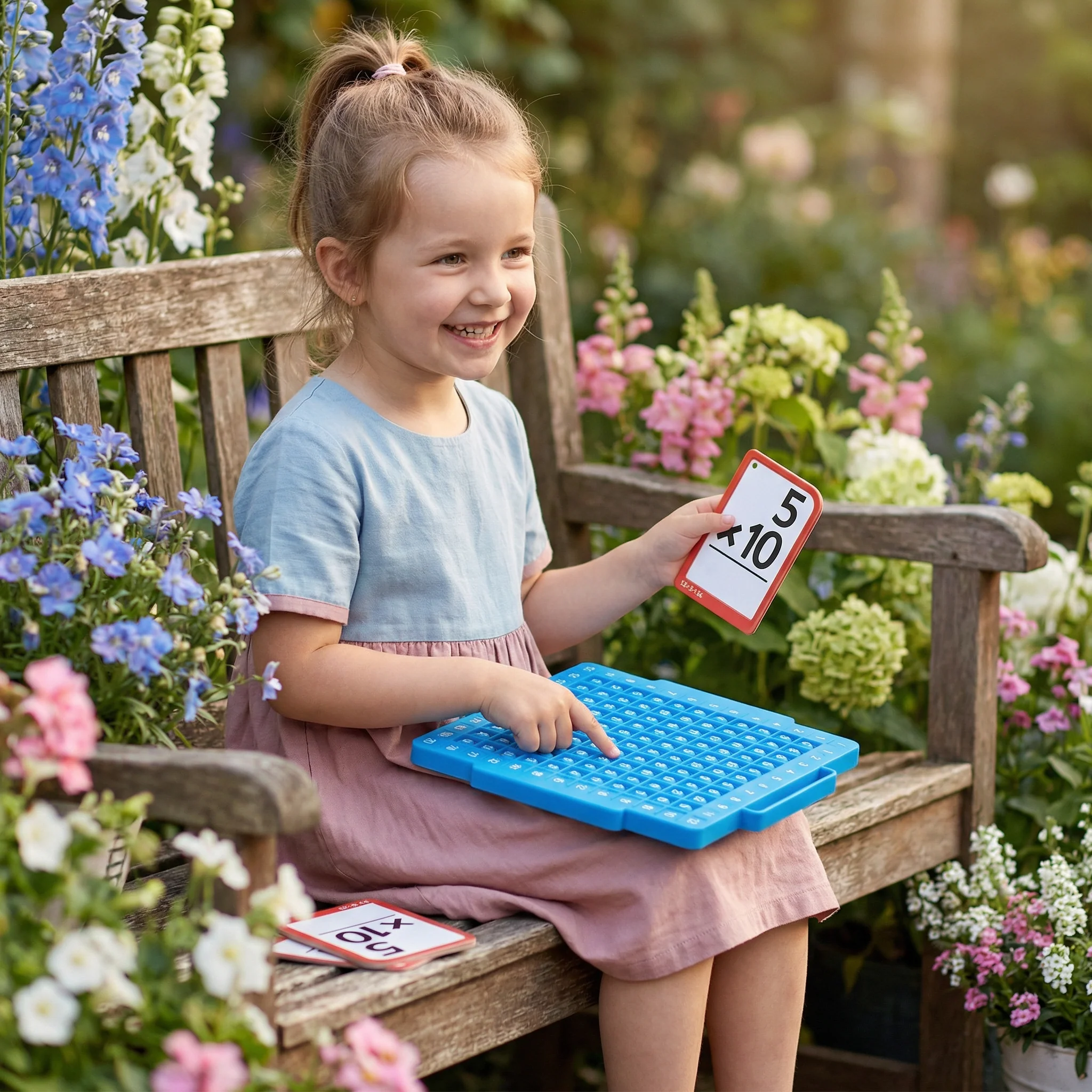 Zestaw Kart do Nauki Matematyki z Tablicą do Obliczeń – Dodawanie, Odejmowanie, Mnożenie i Dzielenie - Image 2