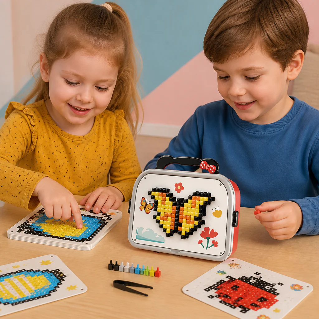 Zestaw Montessori z Mozaiką Grzybkową dla Dzieci - Image 7