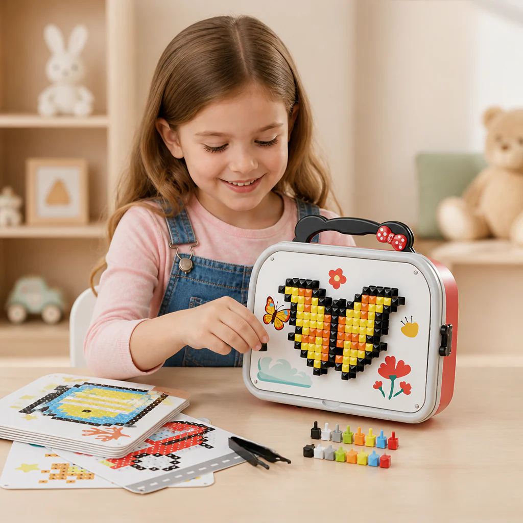 Zestaw Montessori z Mozaiką Grzybkową dla Dzieci - Image 9