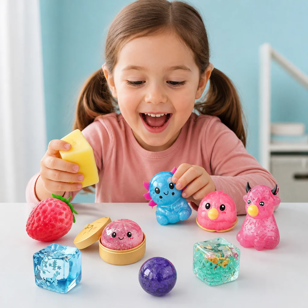 Zestaw Premium Miękkich Zabawek Fidget Squishy – 8 Zabawek Sensorycznych - Image 2
