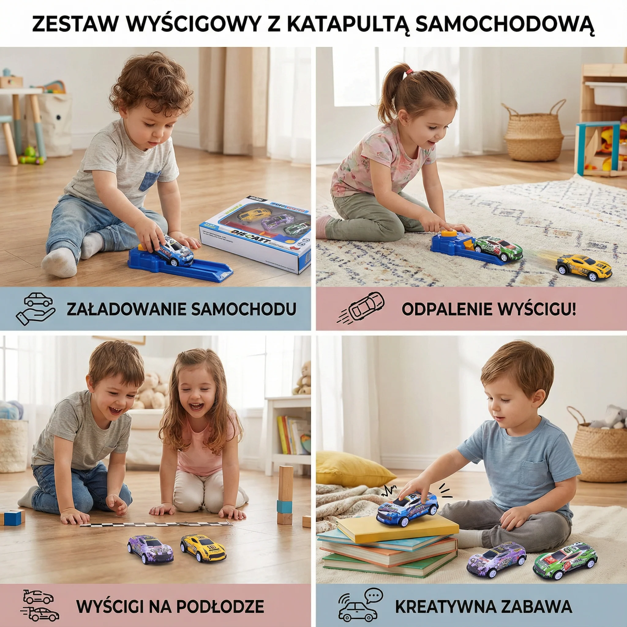 Zestaw wyścigowy z katapultą samochodową - Image 4